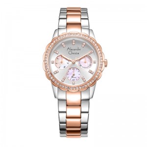 Alexandre Christie AC 2A64 Silver Rosegold White BFBTRSL